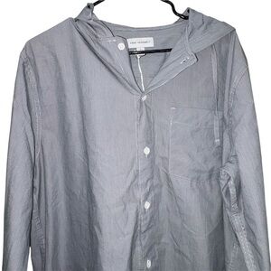 NWT Free Assembly Hooded Button Up Shirt Jacket